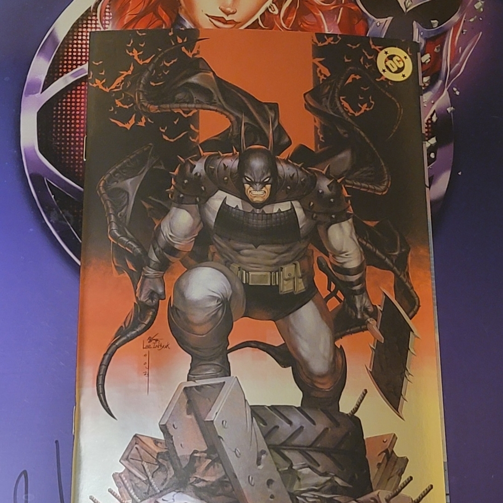 DC Absolute Batman Comic with Orange and Gold Cover